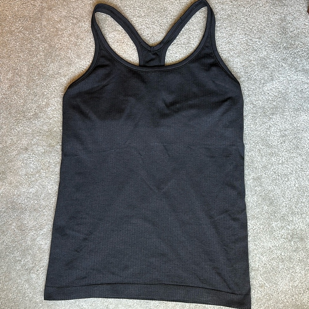 Like new Lululemon Ebb to Street Ribbed Tank Top Black Size 10